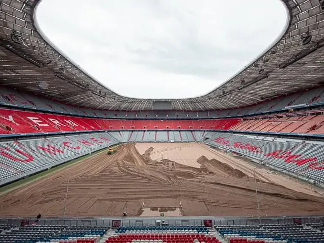 Rasentragschicht Allianz Arena München