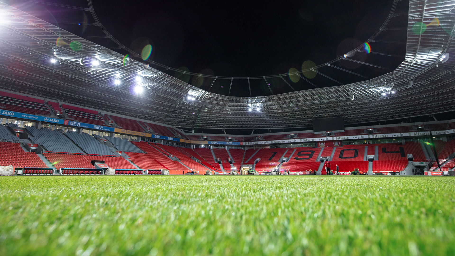 Hybridrasen in der BayArena Leverkusen