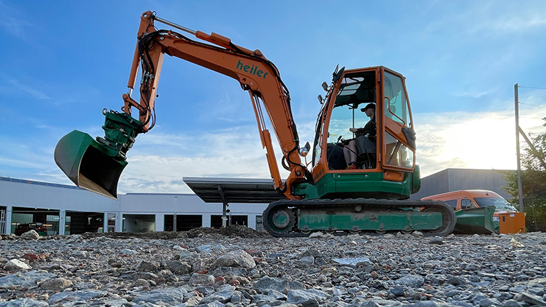 Bagger Maschine Ausbildung Gärtner
