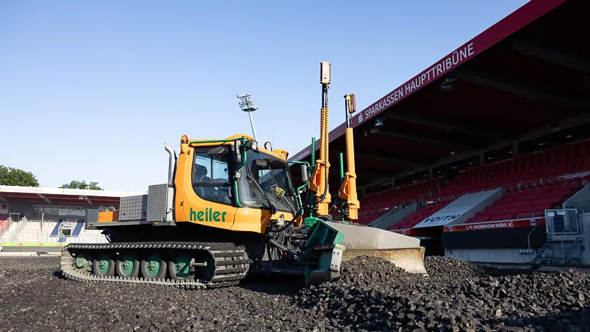 Die Rasenheizung der Voith Arena erhält eine Dämmung zur Energieeinsparung