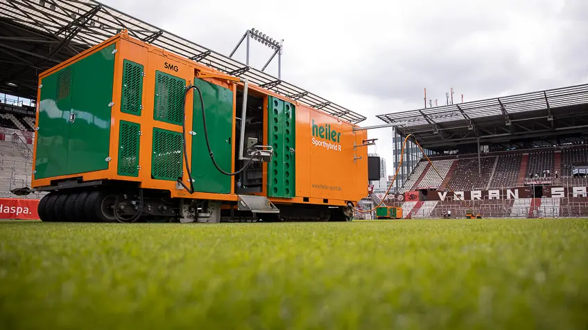 Das Stadion des FC St. Pauli erhält einen Hybridrasen von heiler